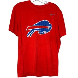 Nike Buffalo Bills Tshirt-Large NFL Red‎ Dri-Fit athletic fit